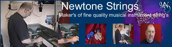 Pictures of Malcolm Newtone from the original Newtone Strings website.